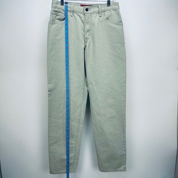 Vintage Levi’s 550 Jeans Sz 10M Relaxed Fit Womens Light Wash Tapered Leg Beige - Picture 6 of 12